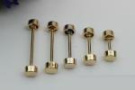 DIY bag accessories all kinds of size gunmetal color metal light gold dumbbell
