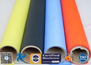 China Acrylic Coated Fibreglass Fabric Orange 7628 260℃ 500℉ Chemical Resistant factory