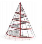 Customized Sizes Playground Combination Rope Climbing Net For Children