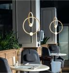 Lightweight Simple Kitchen Island Modern Ring Chandelier LED Pendant Circle