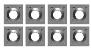 China Square Carbide Grooving Insert 100% Tungsten Carbide factory