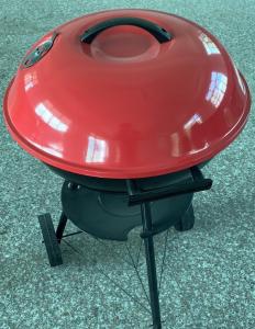 China All-Season 17 Inches Garden Patio Design Apple Shape Outdoor BBQ Grill Charcoal Smoker factory