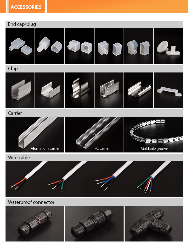 2700K IP67 Neon Silicone Tube Dimmable LED Strip Soft Warm White