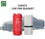 High Silica White JAT-303 Fire Fighting Blanket 0.6 Thickness Fiberglass Vehicle