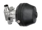 Pneumatic Mushroom Sanitary Diaphragm Valves With EPDM And PTFE Valve Seat