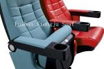 Pushing Back Cinema Chair Recline Seating High Back Metal Frame With Cup Holder
