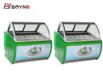 Arc Shape R404a Ice Cream Display Freezer Sweet Dessert Showcase