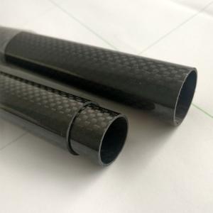 China Bidirectional 45ft Carbon Fiber Telescopic Pole 3K Twill For Mast Flag factory