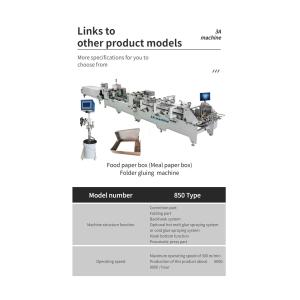 Mini Box Folding Gluing Machine Folder Gluer with Optional Output Department 6*1