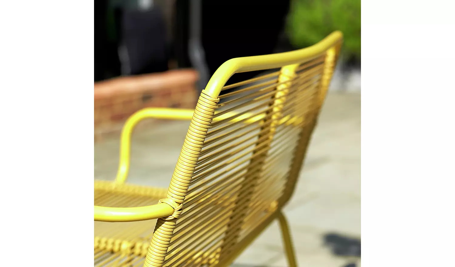 Villa AJUNION 4 Seater Metal Garden Furniture Balcony Patio Set Bistro Set Steel Garden Set