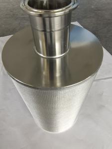 China 304 316 SS Shaped Filter For Petroleum And Petrochemical Separation Process Media factory