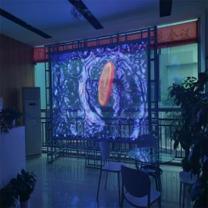 China p6RGB Color LED Transparent Film Screen Indoor / Outdoor Display Video Screen factory