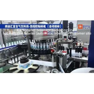 OPP BOPP Film Hot Melt Glue Labeling Machine for Square and Round Bottles in