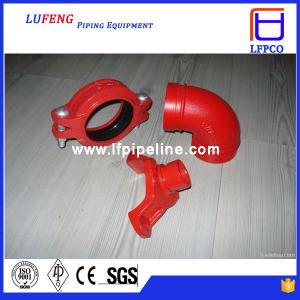 China ductile iron grooved pipe fitting elbow 90 dn150 factory