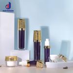 Dark Blue PET Acrylic Bottles Luxury For Facial Cleanser Serum Lotion And Cream