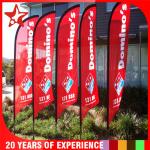 Custom Flutter Flags , Outdoor Feather Banner Flags Fiberglass / Aluminum Pole