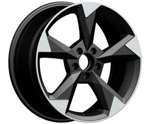 China Black 18 Inch Replica Rims 17 Inch Aluminum Alloy Wheels PCD 112mm VIA factory