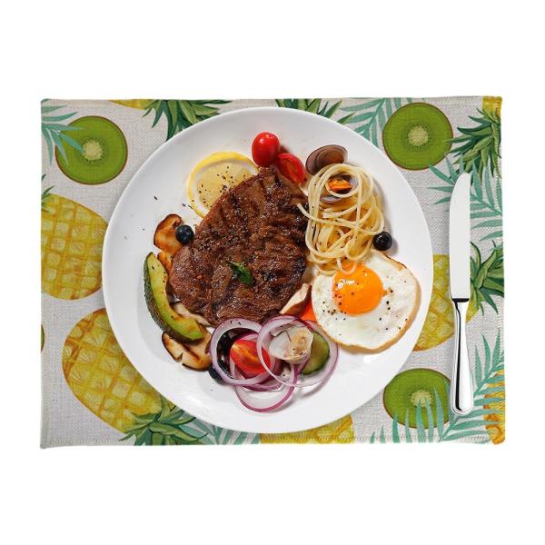 China Blank Linen Sublimation Table Mats Double Sided Sublimation Placemats Blanks factory