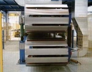 China Color Steel Plate Sandwich Panel Making Machine , Continuous Polyurethane Foam Machine on sale