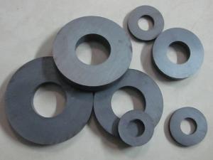 China Round Strong Permanent Ferrite Ring Magnet Speaker Y25 Y30 Y35 Grade factory