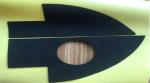 70 Degree Hardened Black Cutting EVA Foam Blocks Stearic Acid For Case Packages