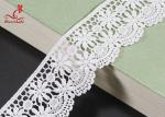 4cm Wide Polyester Lace Trimming Water Soluble Lace For Garment Lace For