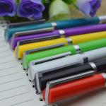 Gel pen,Promotional gel-ink pen with cap,black rubber gel-ink pen