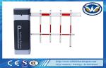 IP44 Degree Car Park Barriers 24V Brushless DC Motor Two Fence Boom Gate