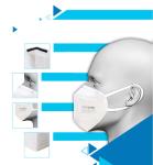 White Dust-Proof Breathable Kn95 Mask / Mouth Muffle Kn95 In Stock
