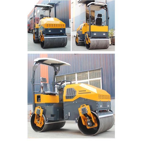 New 3 Ton Diesel Engine Mini Compactor Road Roller Double Drums Roller