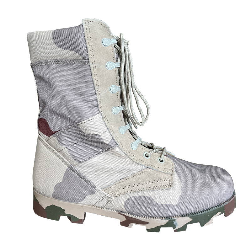 Shin Level Up-Lace Oxford Leather Safety Boots with Hard Toecap and Rubber Sole