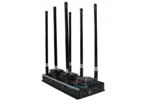 China 120w Powerful GPS UAV Drone Signal Jammer With 6 Omni Glass Antennas factory