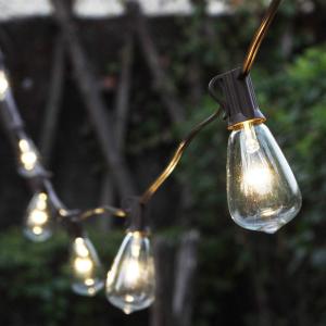 China 25Ft 50ft 100f ST38 String Light Clear Bulbs Fairy String Waterproof IP44 Patio String Light Outdoor New Year Wedding Decorative factory