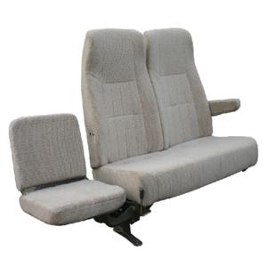 China Plastic Armrest Toyota Coaster Seats , Coach Bus Seats High Performance Steel Legs factory