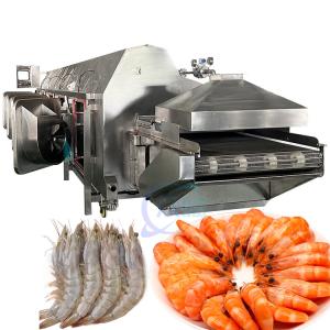 China Steam Heating Shrimp Cooking Machine Energy Saving Heating Conveyor Belt Sushi Shrimp factory