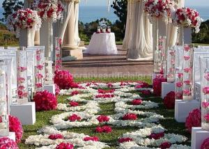 China BSCI Silk Cloth Realistic Silk Bulk Rose Petals For Weddings factory