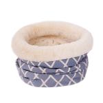 Breathable Pet Den Bed Polyester Material PP Fiber Filling Size 30 * 40CM