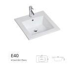 European Types Cabinet Basin Counter Top Vanity Basin Rectangular Thin Washbasin