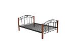 Easy Assembly Metal Single Bed Customizable Size Electrostatic Powder Coating