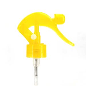 China 28mm 28/410 Yellow Brown Plastic Cleaning Gardening Trigger Sprayer Mist Pump factory