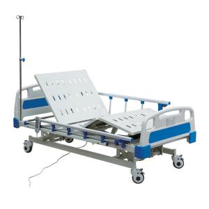China Stainless Steel Surgical Adjustable Patient Bed Medicare Hospital Bed Easy Operation factory
