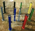 Galvanized electrostatic spray or PVC dipped coating peach post welded mesh