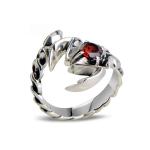 Men's Thai Vintage Sterling Silver Ring Size Adjustable Scorpion Animal Style