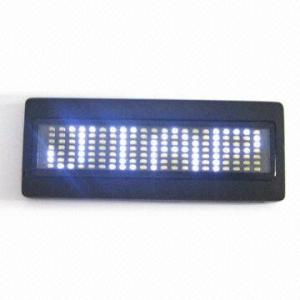 China 2015 Programable fashion innovative mini led display badge factory