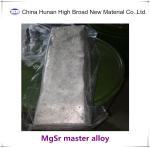 MgSr5 MgSr10 Master Alloy Ingot Magnesium Strontium Master Alloy ISO