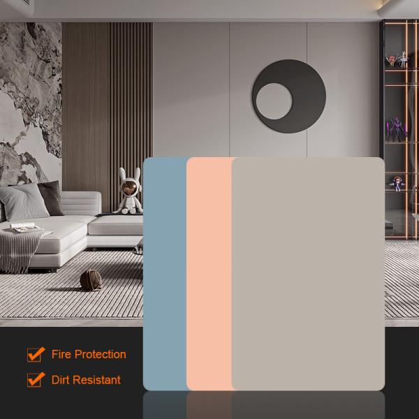 Bamboo Charcoal Wood Veneer PVC Wall Panels Ceiling Skin Feeling Panel Interior
