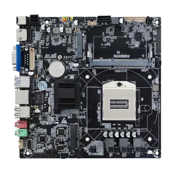 China High Quality Gen4 I7 I5 I3 for Intel RPGA 947 Thin Mini-ITX HM86 Chipset DDR3L MAX 8G RAM Motherboard for AIO Computer AIO-HM86S39S-V1.0 factory