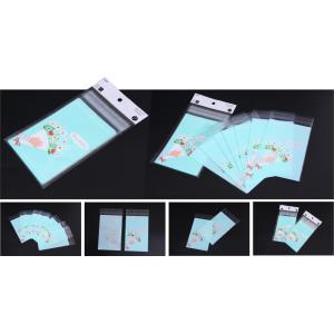 BOPP Transparent Printing Card Head Self Adhesive Bags , Self Stick Bag With BOPP Transparent Membranes