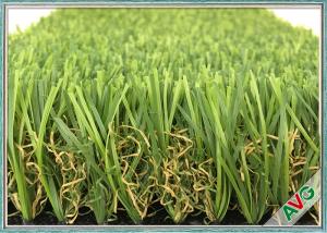 China W Shape Outdoor Synthetic Grass / Artificial Grass Waving Surface 12800 Dtex factory