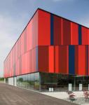 Prefab Aluminium Profile Wall Cladding Soundproof curved building facade